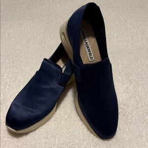 Karl Lagerfeld Women’s Dark Blue Loafers